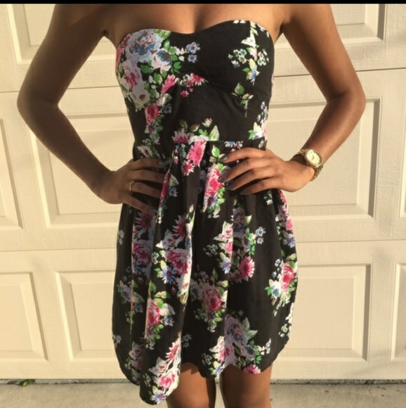 Planet Gold Floral Tube Dress - Picture 2 of 3